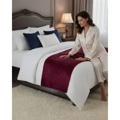 GENERICO - Piecera de Cama Moderna Con Textura Ultra Suave