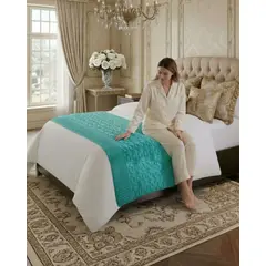 GENERICO - Piecera de Cama Moderna Con Textura Ultra Suave