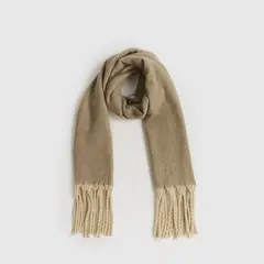 LOUNGE - Maxi Bufanda Bicolor Flecos Alto Invierno