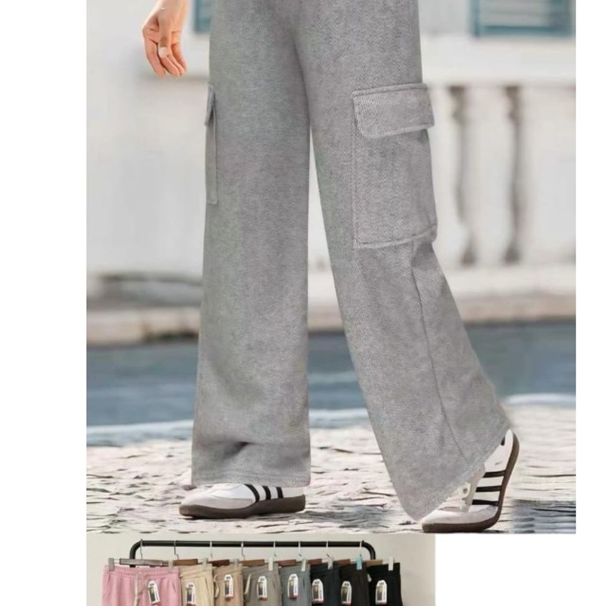 AGW - Pack 3 Pantalones Mujer Cargo