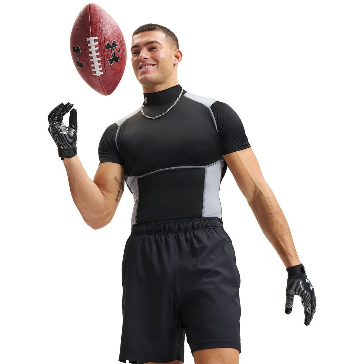 UNDER ARMOUR - Primera Capa Superior Hombre Hg Elite Comp Mock Ss Negra UNDER ARMOUR