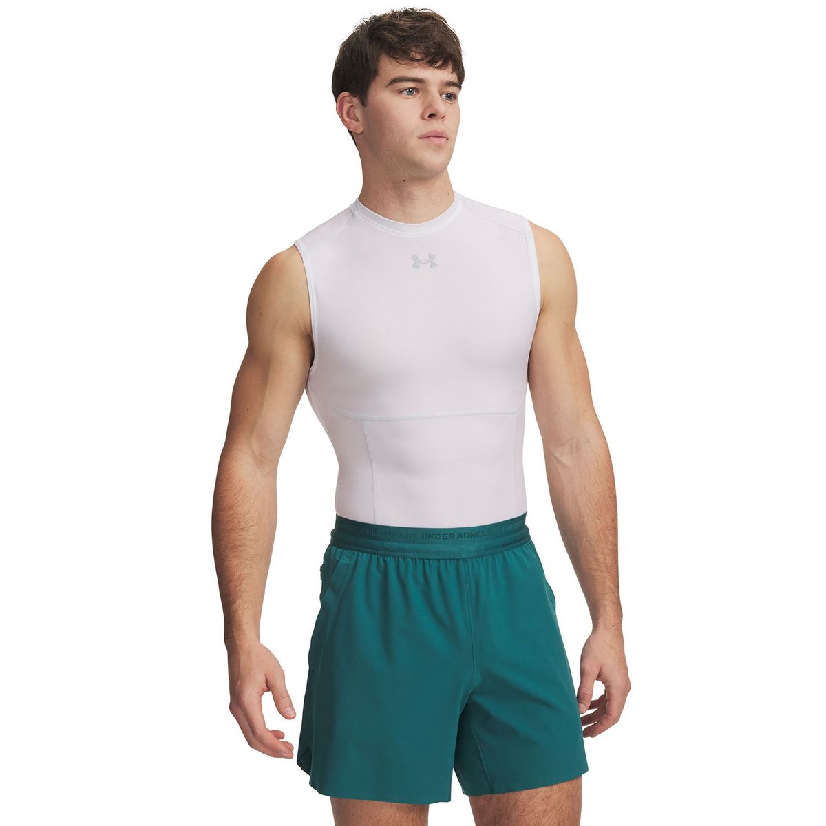 UNDER ARMOUR - Primera Capa Superior Hombre Hg Elite Comp Sl Blanca UNDER ARMOUR