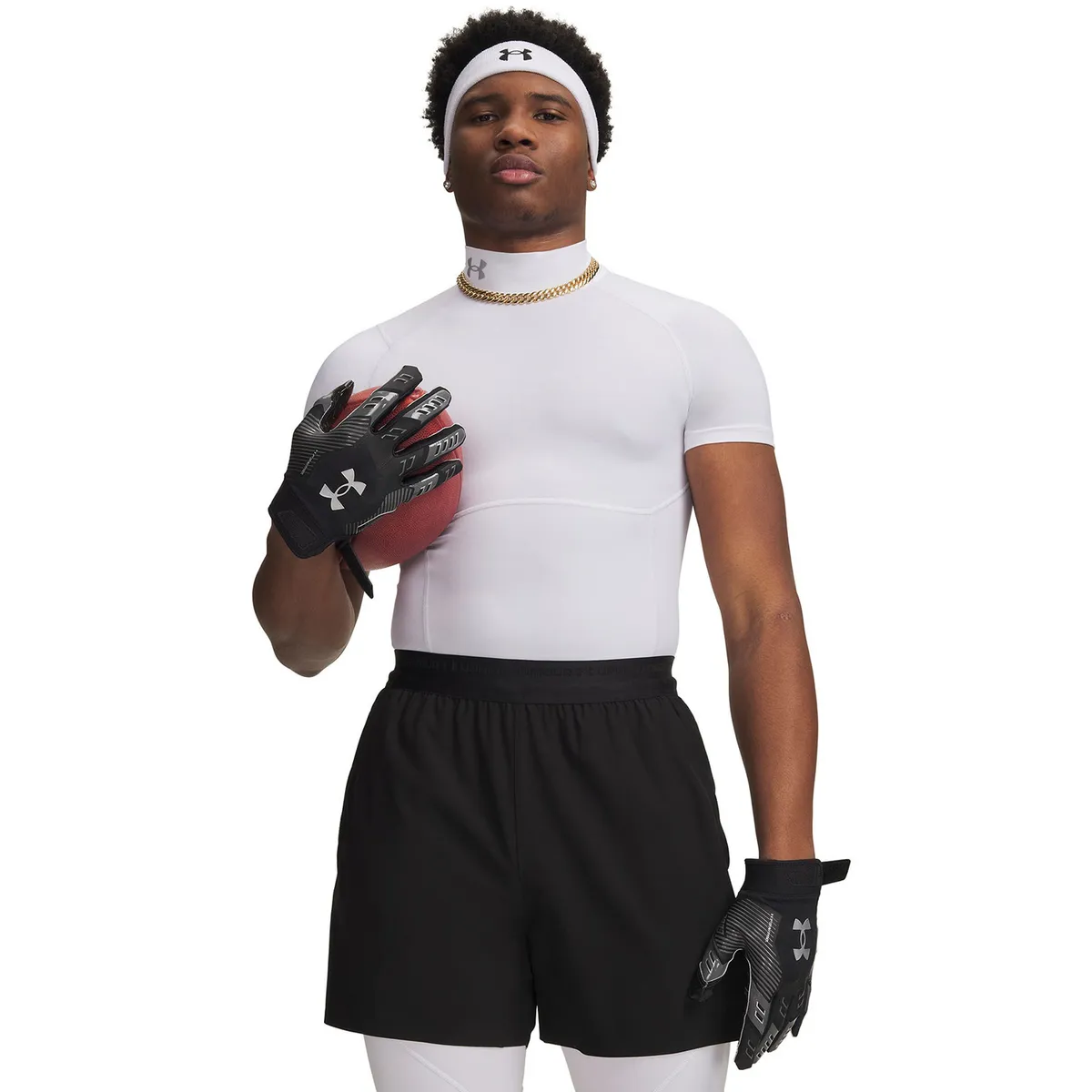 UNDER ARMOUR - Primera Capa Superior Hombre Hg Elite Comp Mock Blanco UNDER ARMOUR