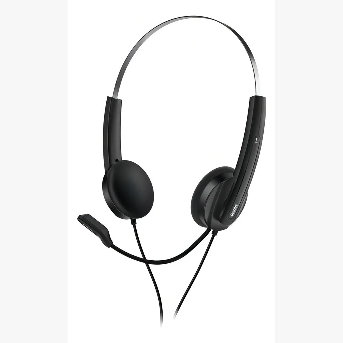 GENIUS - Auriculares Genius Hs-220u Usb Con Micrófono 2,4 Mts Negro Call Center Copilot