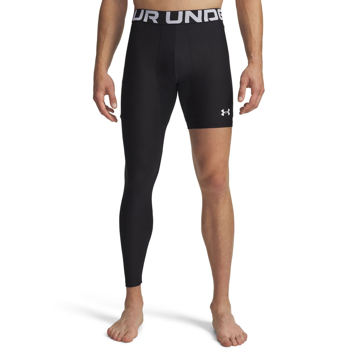 UNDER ARMOUR - Primera Capa Inferior Hombre Hg Asymm Right Leggings Negro UNDER ARMOUR