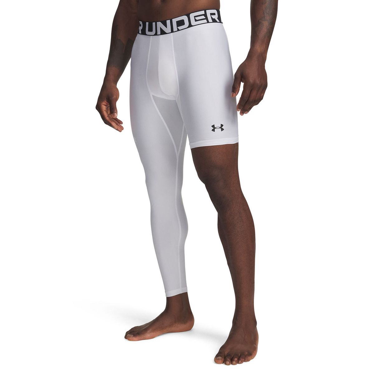 UNDER ARMOUR - Primera Capa Inferior Hombre Heatgear Asymm Right Leggings Blanco UNDER ARMOUR