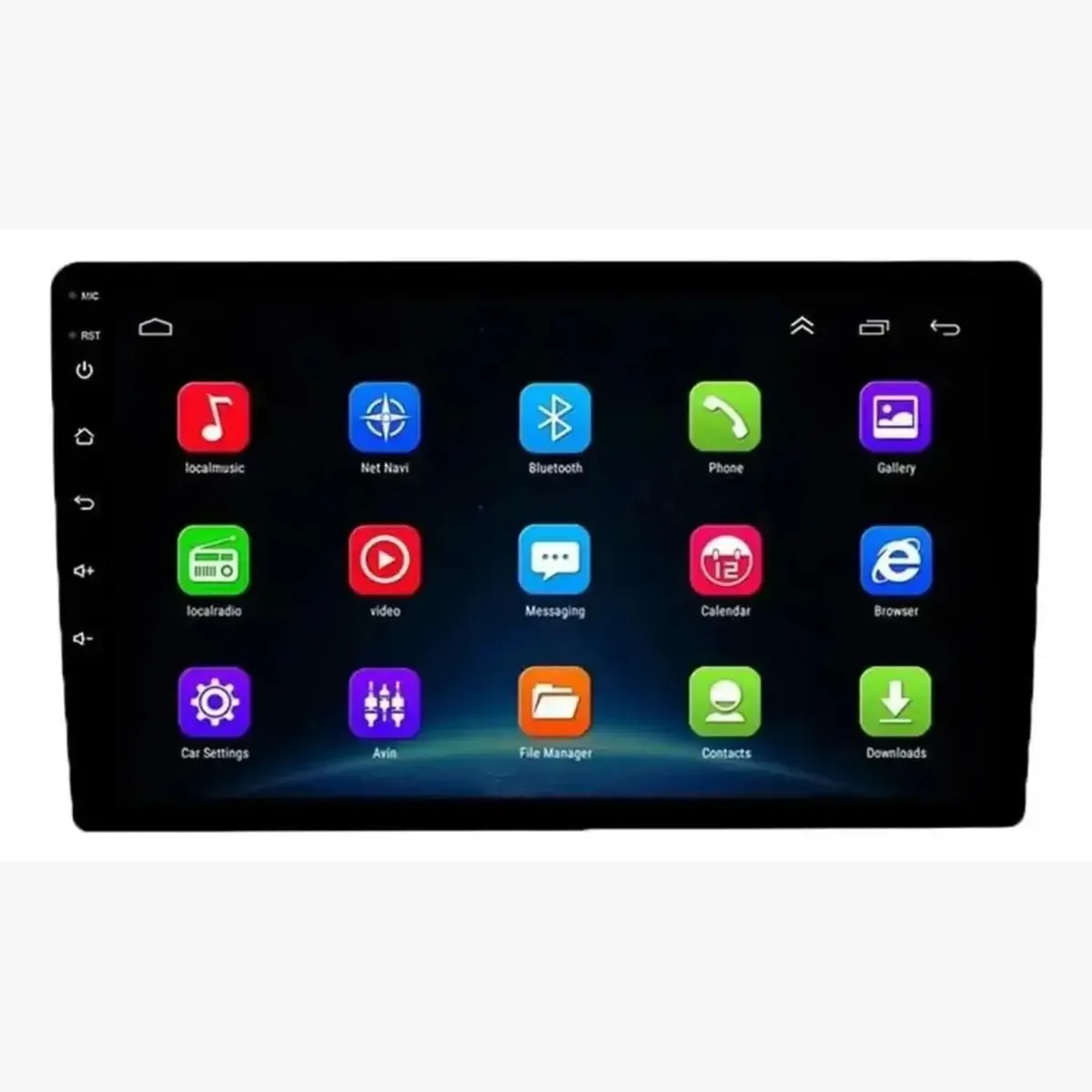 GENERICO - Radio Auto 2 Din Android 9 Pulgadas Grande Carplay 4g + 64g Gps Bluetooth