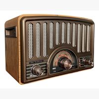 Radio Parlante 9143 Retro Sixtinna Bluetooth Usb Tf Fm Color Café