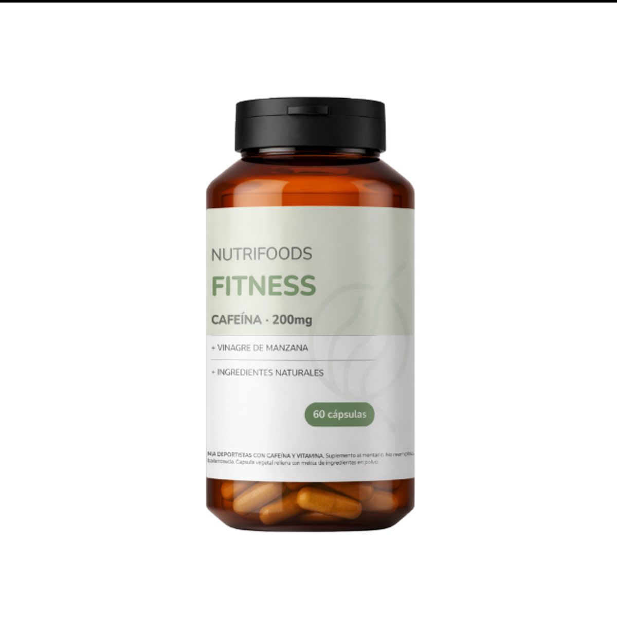 GENERICO - NutriFitness  Cafeína 250mg + Vinagre de Manzana  Energía y Foco