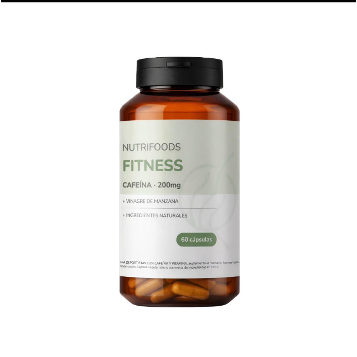 GENERICO - NutriFitness  Cafeína 250mg + Vinagre de Manzana  Energía y Foco