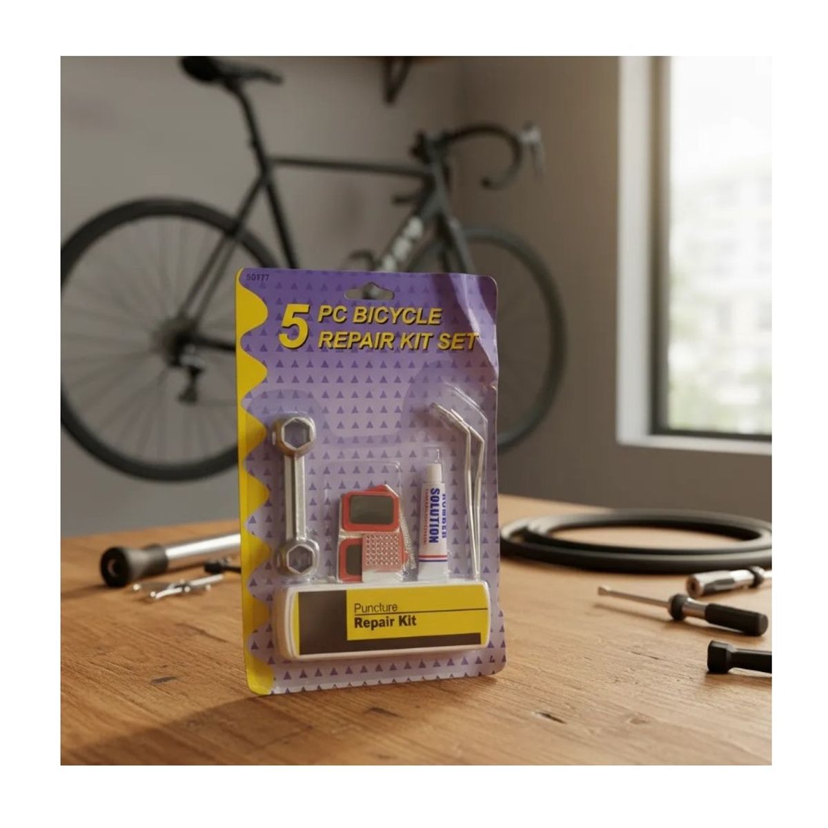 GENERICO - Kit De Reparación Rueda De Bicicleta 5 Piezas