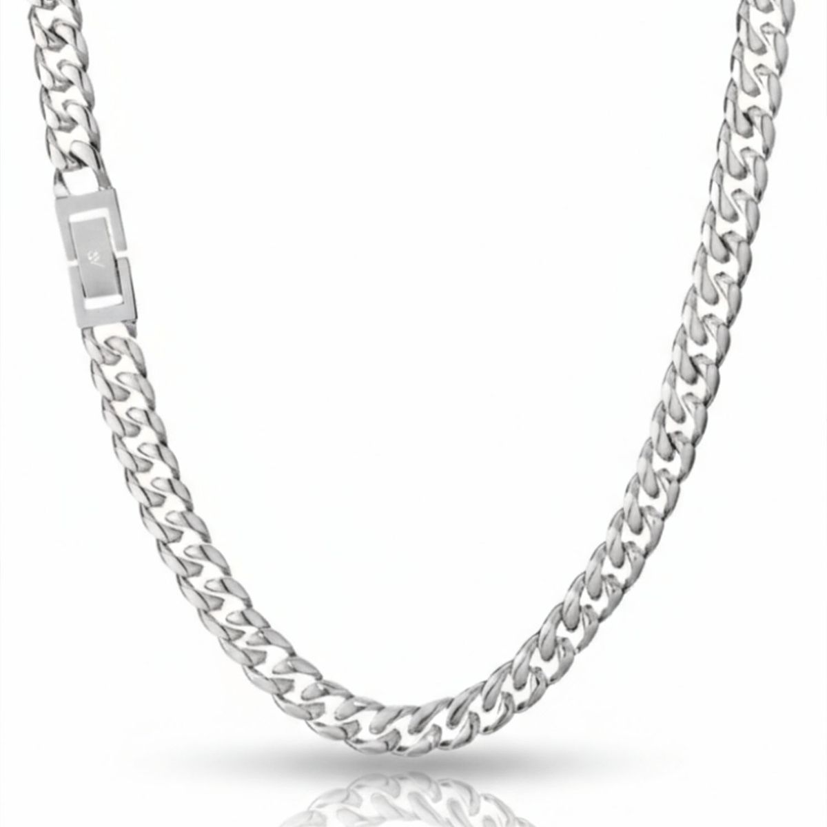 SAINT VENIK - Cadena Cuban Link 8mm 50cm Largo Hipoalergenica Saint Venik