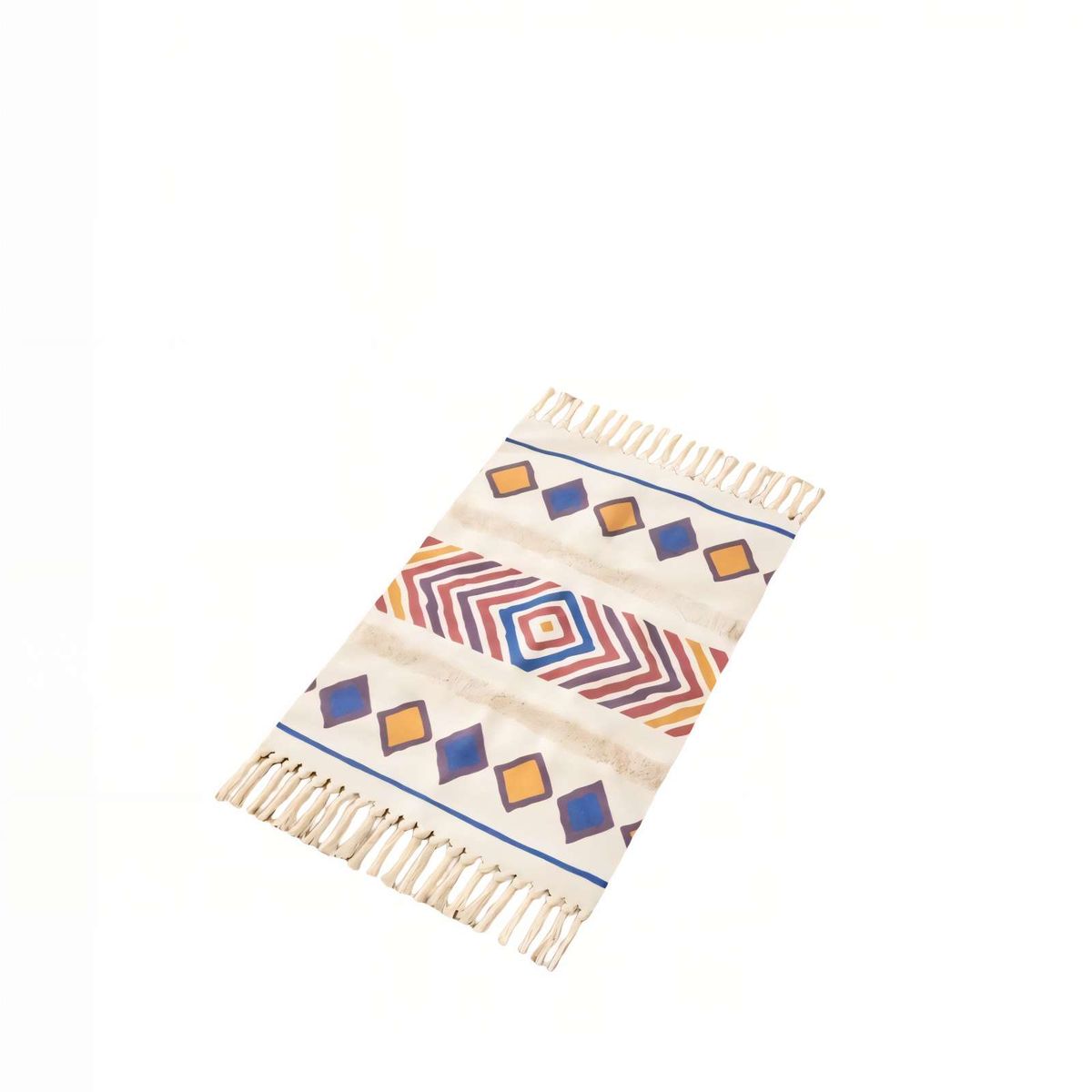GENERICO - ALFOMBRA BAJADAS DE CAMA 60CMX90CM  BOHO DECORATIVAS 3