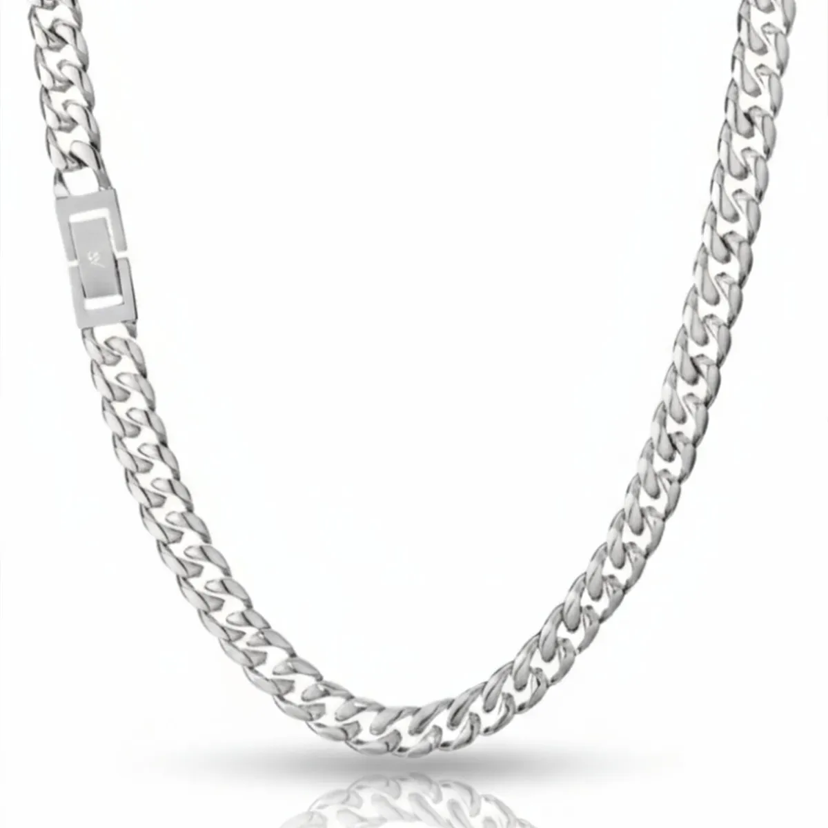 SAINT VENIK - Cadena Cuban Link 8mm 55cm Largo Hipoalergenica Saint Venik