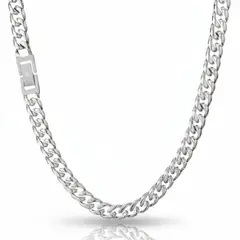 SAINT VENIK - Cadena Cuban Link 8mm 55cm Largo Hipoalergenica