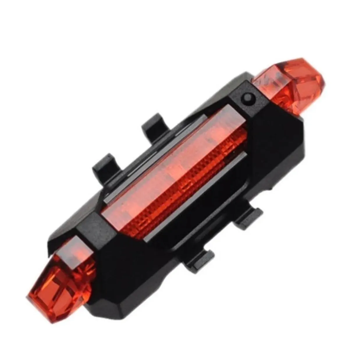 GENERICO - Luz Led Bicicleta carga Usb trasera 4 Led Stroboscopica