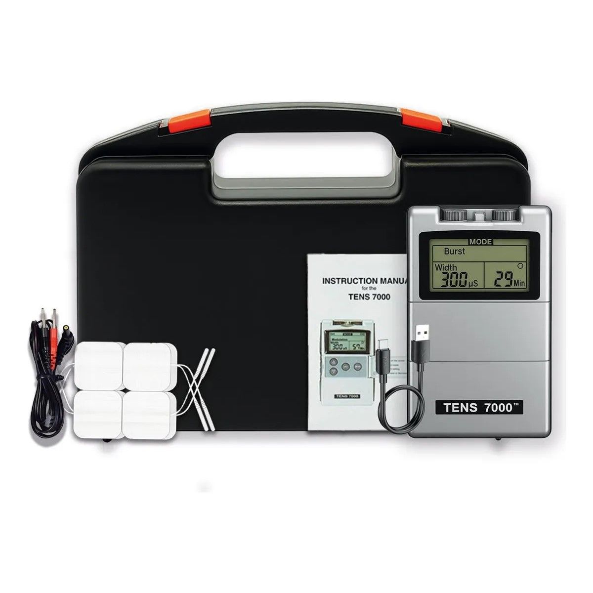 GENERICO - Tens 7000 Recargable - Batería De Litio - Electroestimulador BELUG