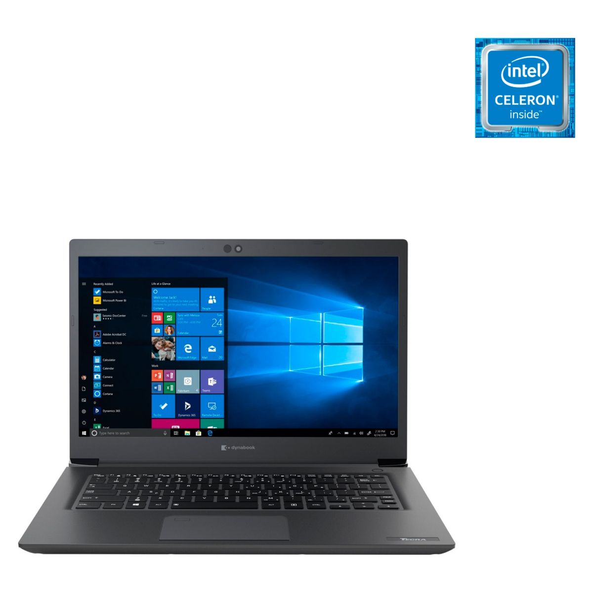 DYNABOOK - Notebook By Toshiba Intel Celeron 4GB RAM 128GB SSD 14" (Teclado y sistema en Inglés-100% configurable al español)