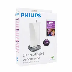 PHILIPS - Antena De Tv Digital 4k Hdtv Amplified High Power Blanco