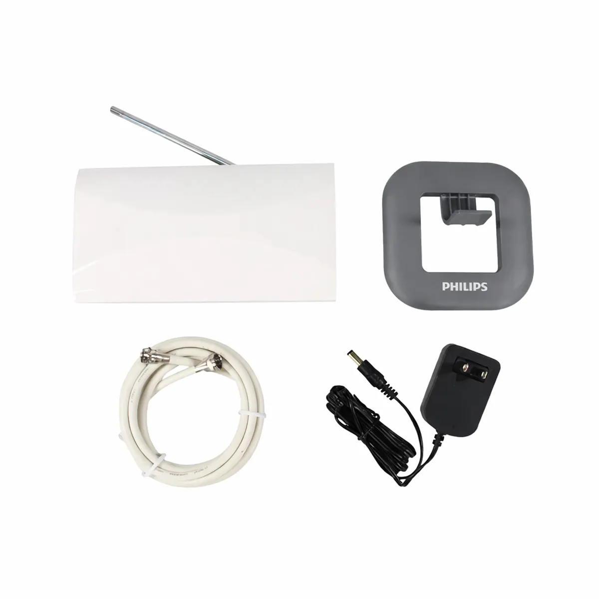 PHILIPS - Antena De Tv Digital 4k Hdtv Philips Amplified High Power Blanco