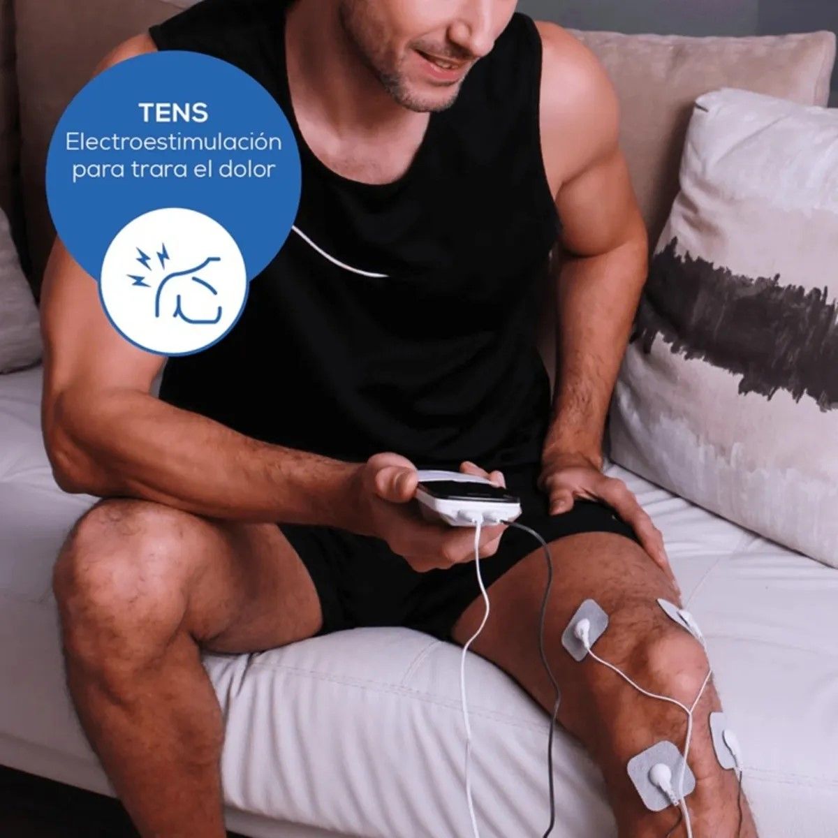 GENERICO - Electroestimulador Digital 3en1 Ondas Tens Ems y Masaje BELUG