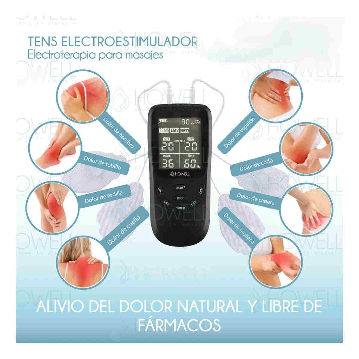 GENERICO - Tens Ems Muscular 36 Modos Electroestimulador Dual BELUG
