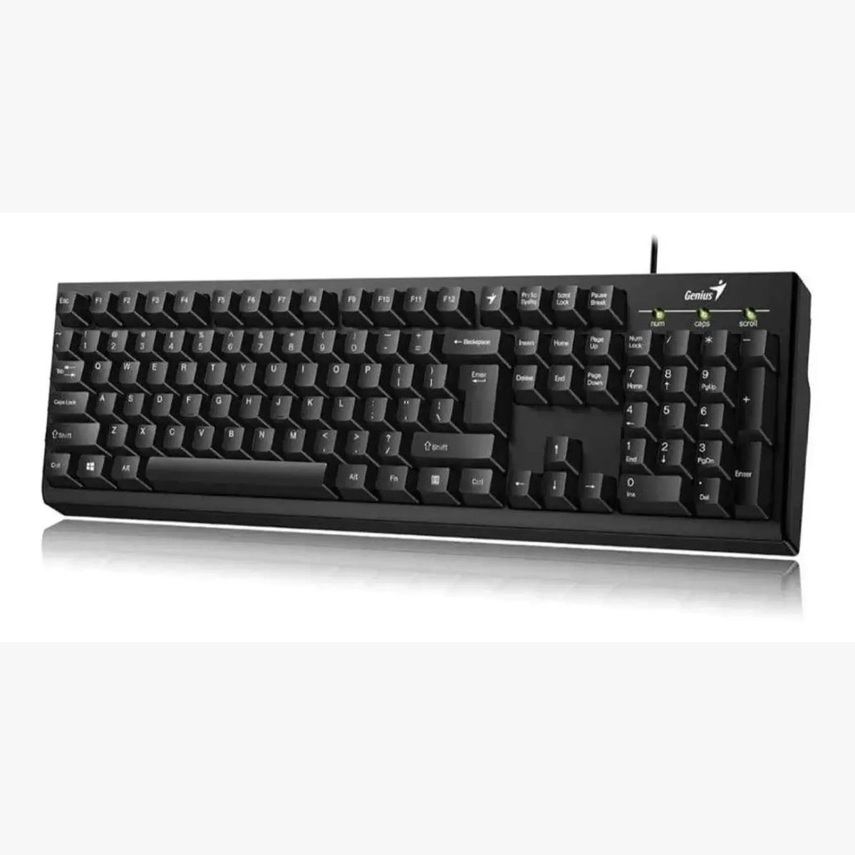 GENIUS - Teclado de una mano Genius Smart QWERTY español color negro Modelo KB-100