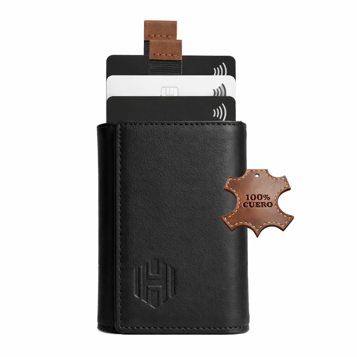 HARDLEY - Billetera Hombre Hardley Tarjetero de Cuero Protección Rfid