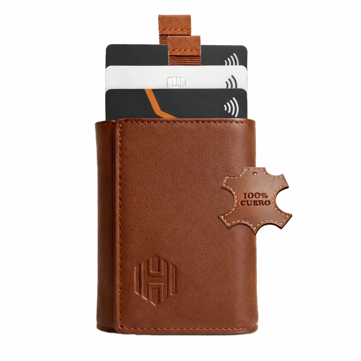 HARDLEY - Billetera Hombre Hardley Tarjetero de Cuero