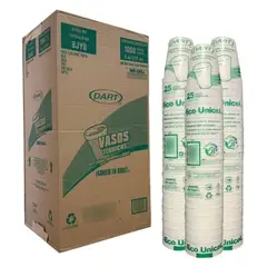 GENERICO - Vaso termico 8oz, plumavit x caja de 1000u