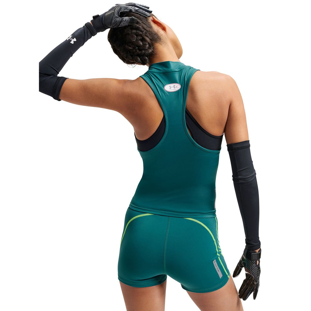 UNDER ARMOUR - Primera Capa Superior Mujer Hg Elite Mock Tank Verde UNDER ARMOUR