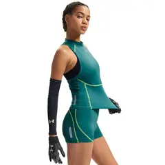 UNDER ARMOUR - Primera Capa Superior Mujer Hg Elite Mock Tank Verde