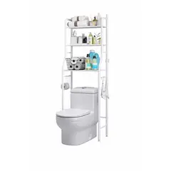 GENERICO - Estante Mueble Organizador De Baño 3 Niveles Repisa Color Blanco