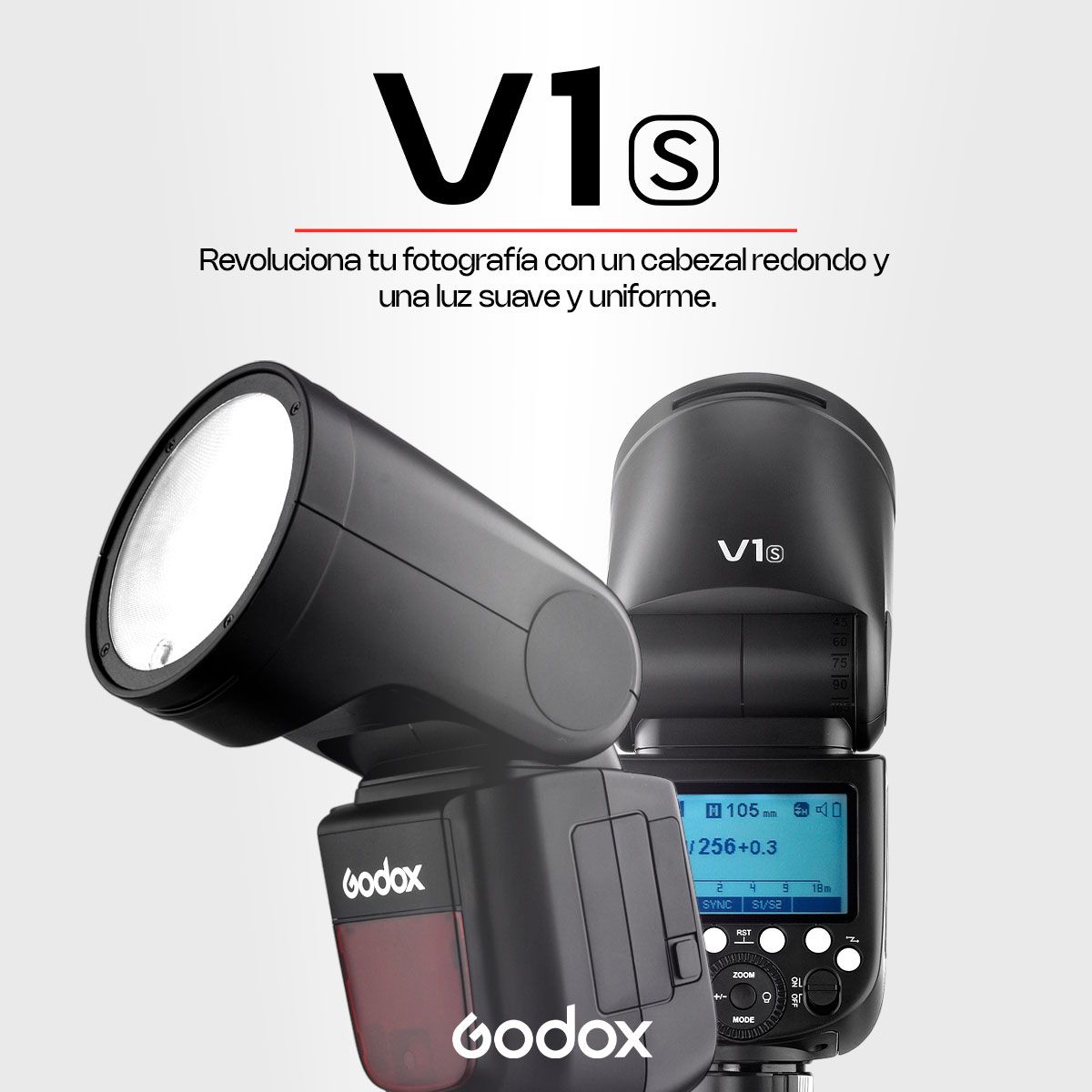 GODOX - Flash Godox V1 S Ttl Para Sony Con Batería Recargable Y Hss