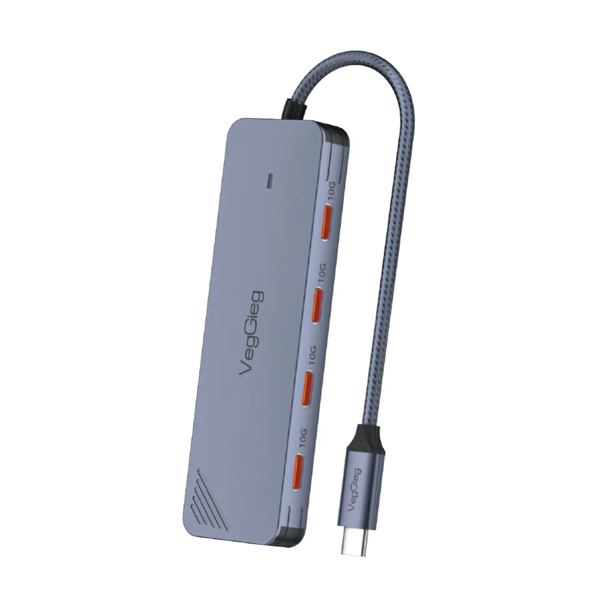 GENERICO - Hub Adapador Tipo C 3.2 Gen 2 A 4 salidas Tipo C 10gbs VegGieg