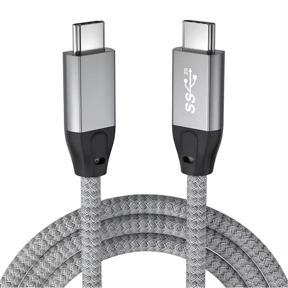 OEM - Cable Carga Rápida USB-C a USB-C, 100W, 20Gbps, 4K, 1.2Mts
