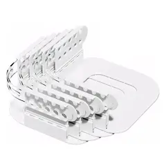 WAKESHOME - Set de 4pcs Clips Sujetadores De Sábanas Soportes De Esquinas