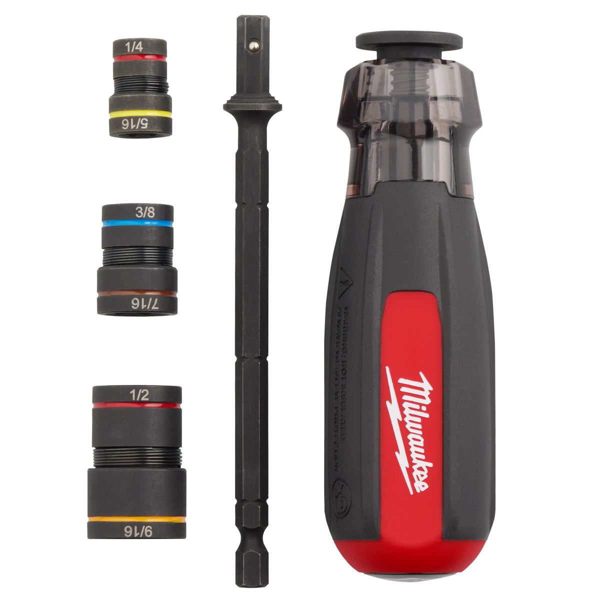 MILWAUKEE - Destornillador de tuercas 6 en 1 Milwaukee SHOCKWAVE 1/4" hex 48-22-2921
