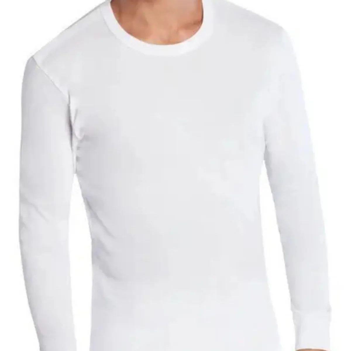 LOOK SHOP - Camiseta Manga Larga Algodón, Negra, Gris, Blanco. Adulto 11