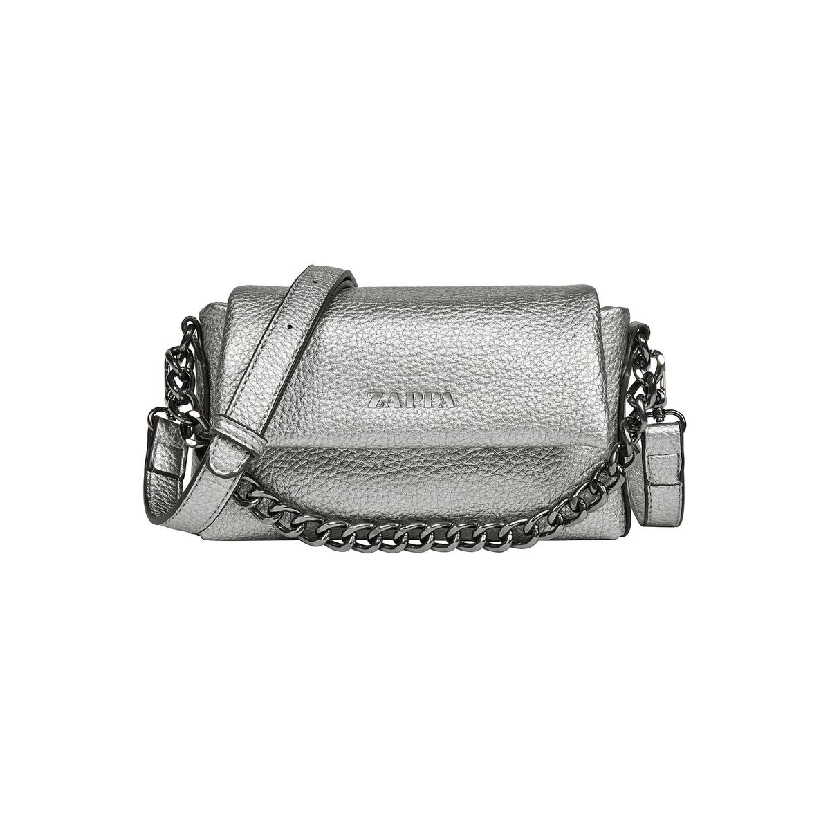 ZAPPA - Cartera Bandolera Fiesta Plateado Zappa
