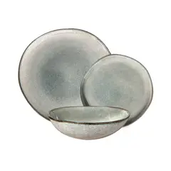 IMAHE - Set Vajilla 18 Piezas Cerámica Línea Laos
