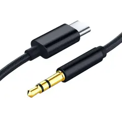 OEM - Cable de Audio USB Tipo C a Mini Plug 3.5mm, 100% Cobre 1Mt