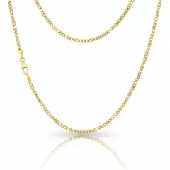 SAINT VENIK - Cadena Miami Cuban Oro 3mm 55cm Elegante Sutil