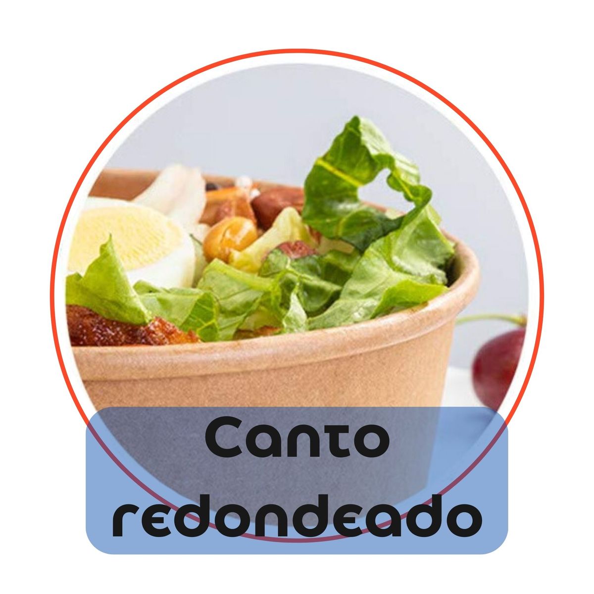 OMNIPACK - Bowl Kraft 750 ml c/ Tapa Envase Delivery Ecológico (300 Unidades)