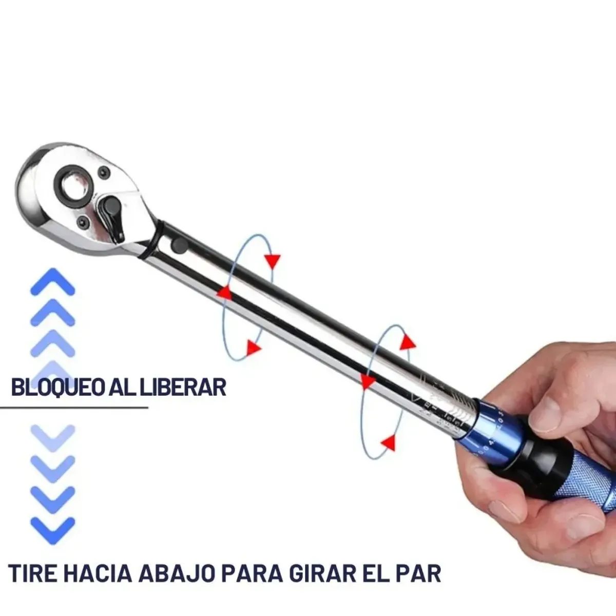 GENERICO - Torquimetro 20-210nm Llave Torque Profesional 12