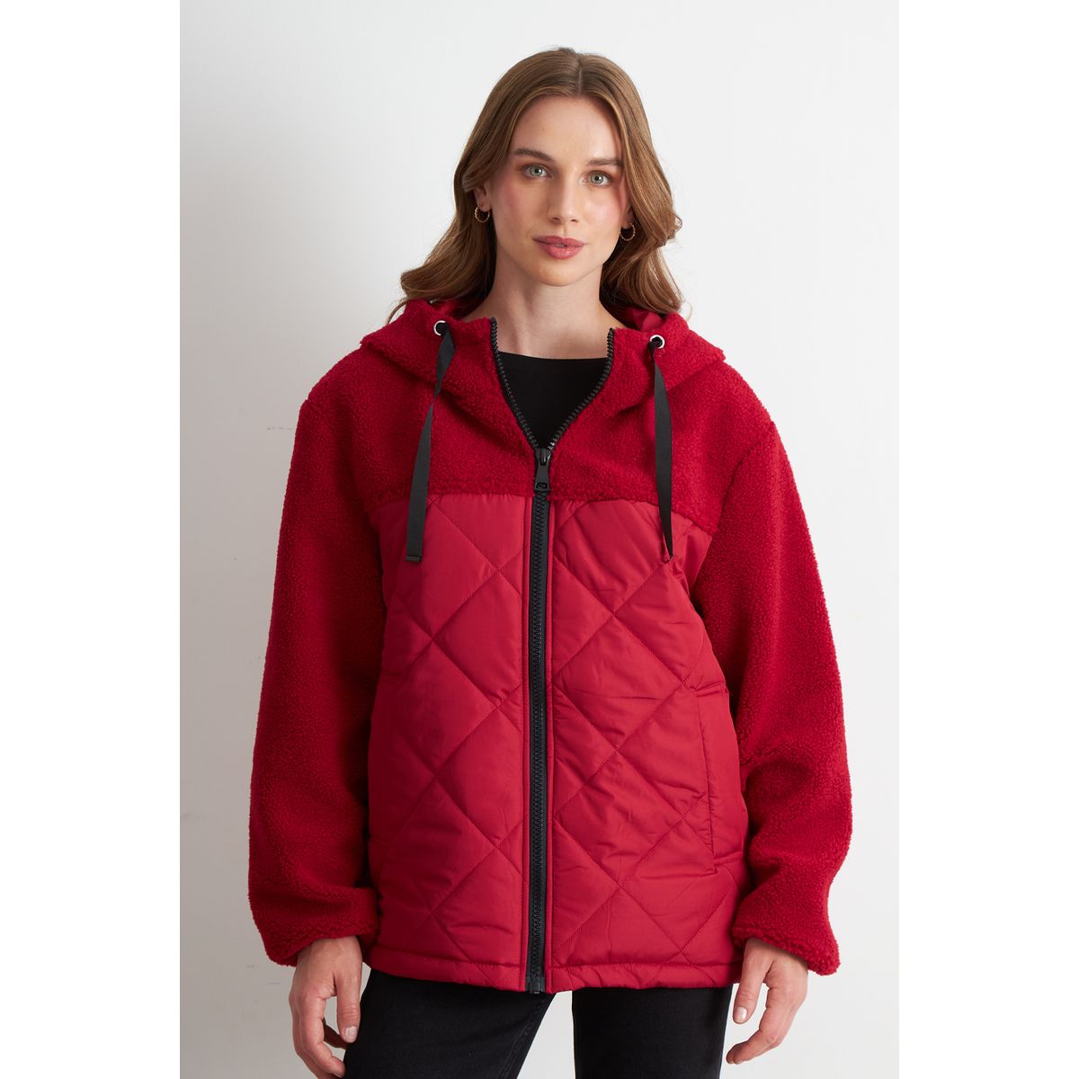 NICOPOLY - Chaqueta Mitad Chiporro/Parka Rojo Nicopoly