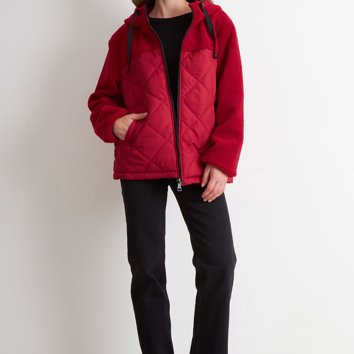 NICOPOLY - Chaqueta Mitad Chiporro/Parka Rojo Nicopoly