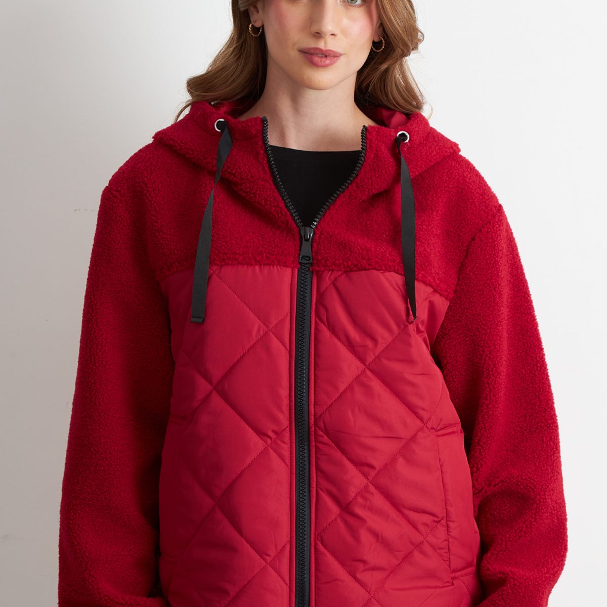 NICOPOLY - Chaqueta Mitad Chiporro/Parka Rojo Nicopoly