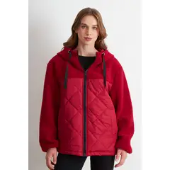 NICOPOLY - Chaqueta Mitad Chiporro/Parka Rojo Mujer