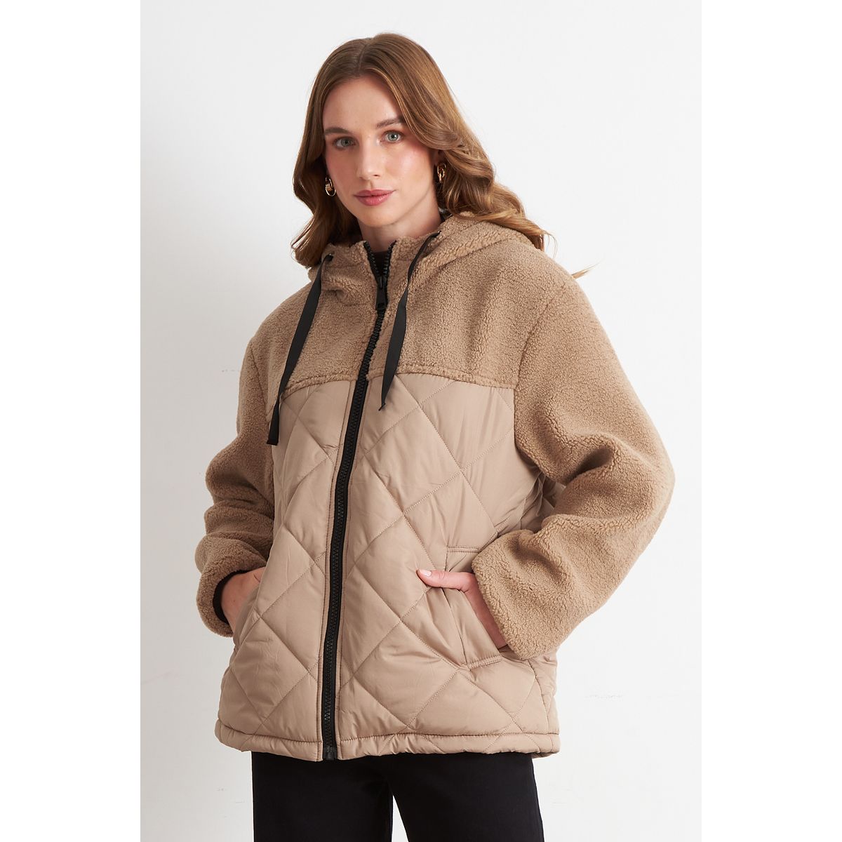 NICOPOLY - Chaqueta Mitad Chiporro/Parka Khaki Nicopoly